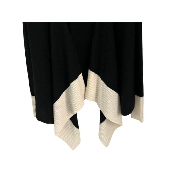 BLOOMINGDALE'S Cardigan 100% 2 PLY Cashmere Open Front Draped Size Med - Picture 4 of 7